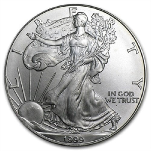 1999 American Silver Eagle Uncirculated Silver Dollar Coin