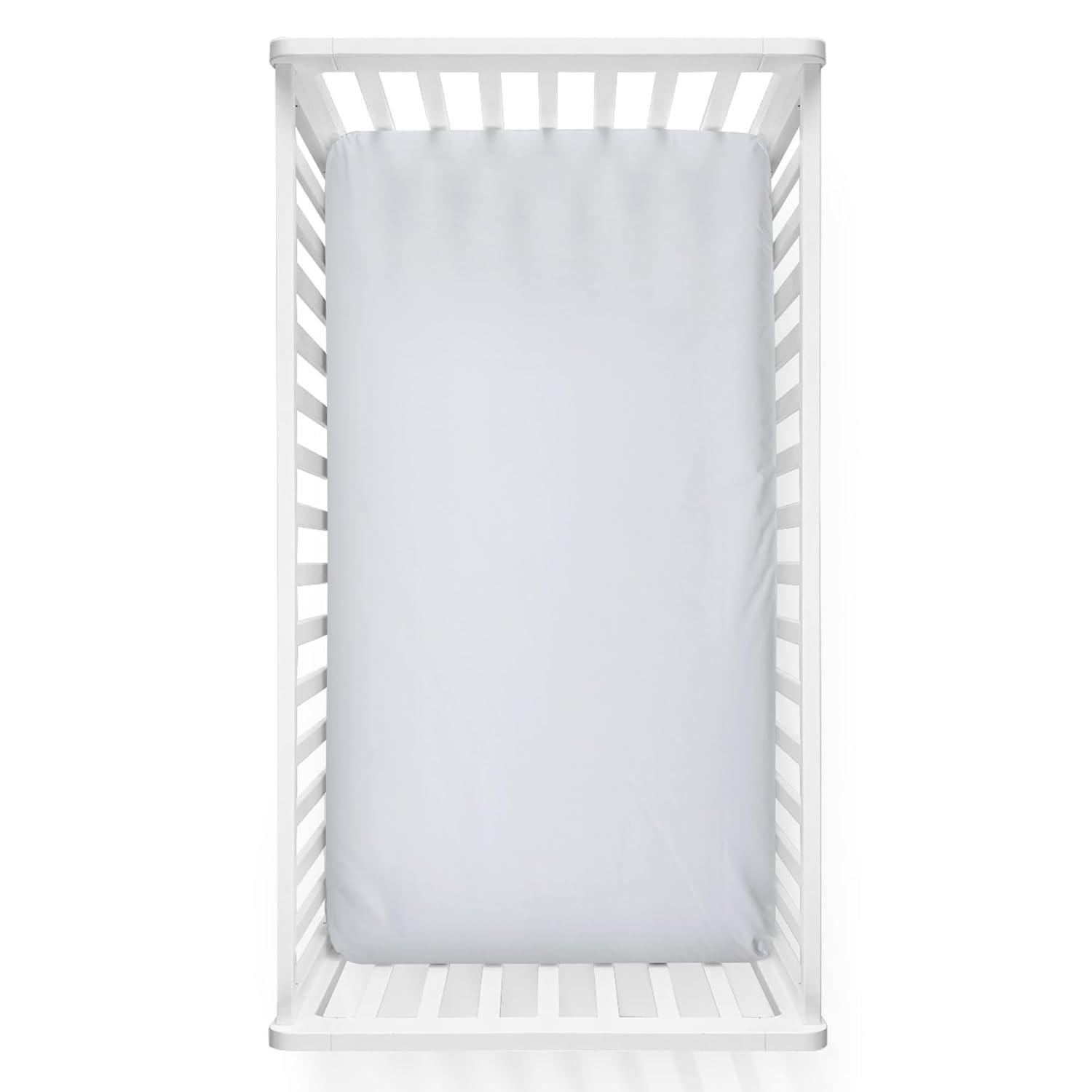 Breathable Bamboo Viscose Fitted Crib Sheet for Baby Comfort