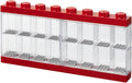 Lego Minifigure Display Case 16 Red - Stackable Wall Display