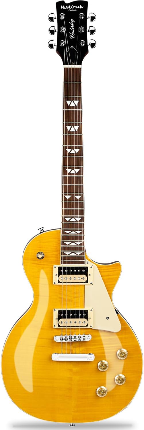 WestCreek Underdog Solid Body Electric Guitar: Rich Mahogany Tone