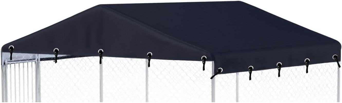 Outdoor Dog Kennel Cover 7.5ftW x 7.5ftL Waterproof Oxford Cloth