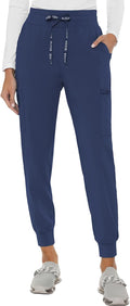 Medical Cargo Scrub Jogger Pants for Women - Comfortable, Six Pockets