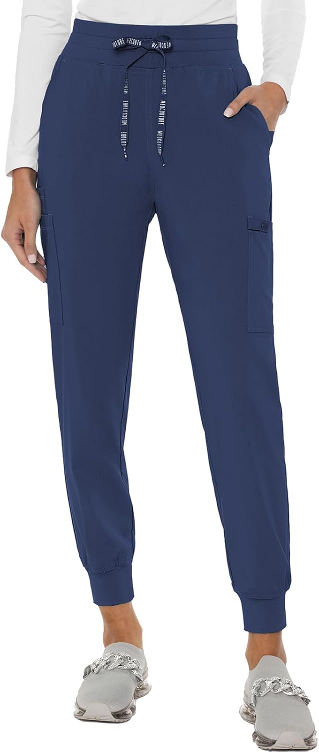 Med Couture Women's Cargo Scrub Jogger Pants for All-Day Comfort