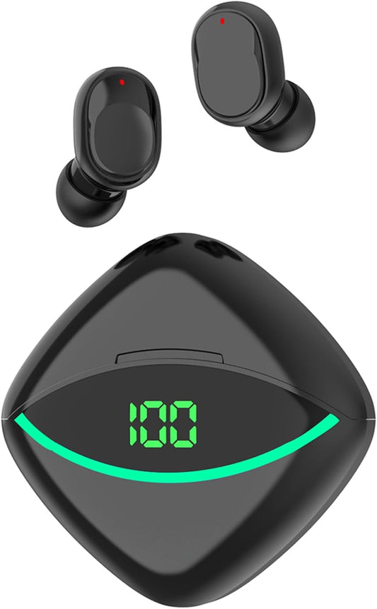 2024 Dual Connect Bluetooth Earbuds - Stereo Sound, Mic, Case, Tapaxis