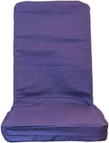 Original BackJack Purple Cotton Floor Seating Chair - Compact Back