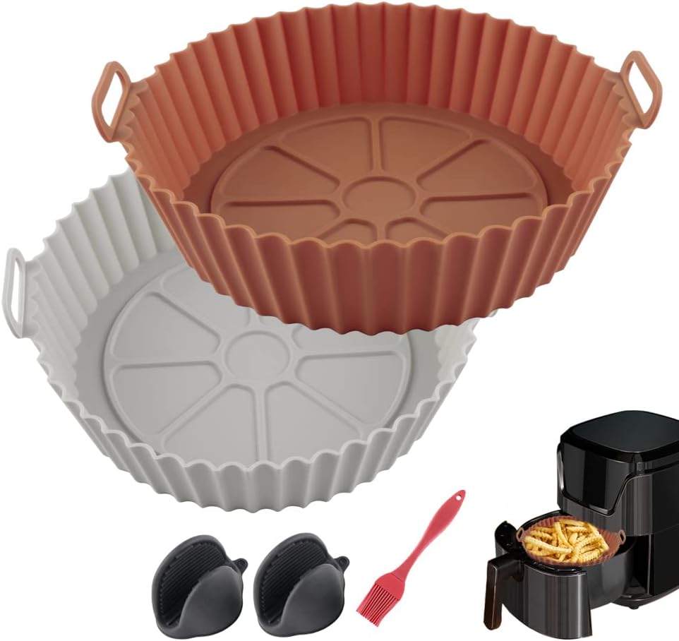 Non-Stick Reusable Air Fryer Liners - Safe & Easy Cooking