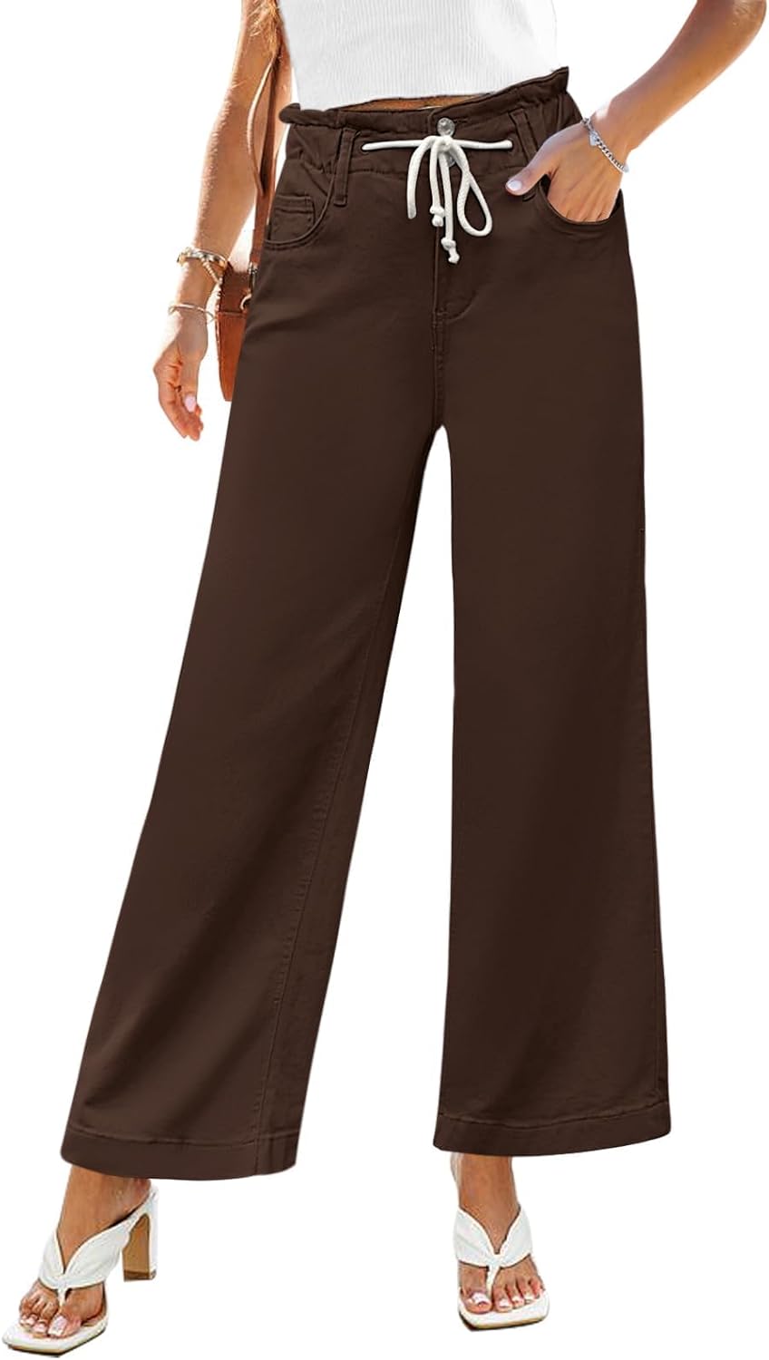 GRAPENT Wide Leg Jeans for Women - Stylish High Waisted Fit