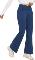 baleaf Women's Fleece Lined Flare Leggings - Warm, Water Resistant 40F