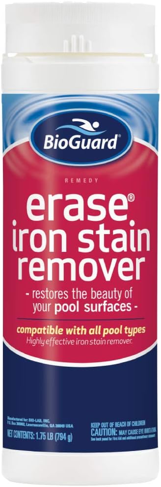 BioGuard Erase Iron Stain Remover for Pool Surfaces, 1.75 lb
