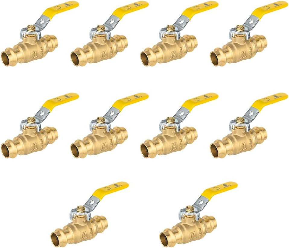 Pack of 10 EFIELD 1/2 Press X Press Ball Valve for Plumbing