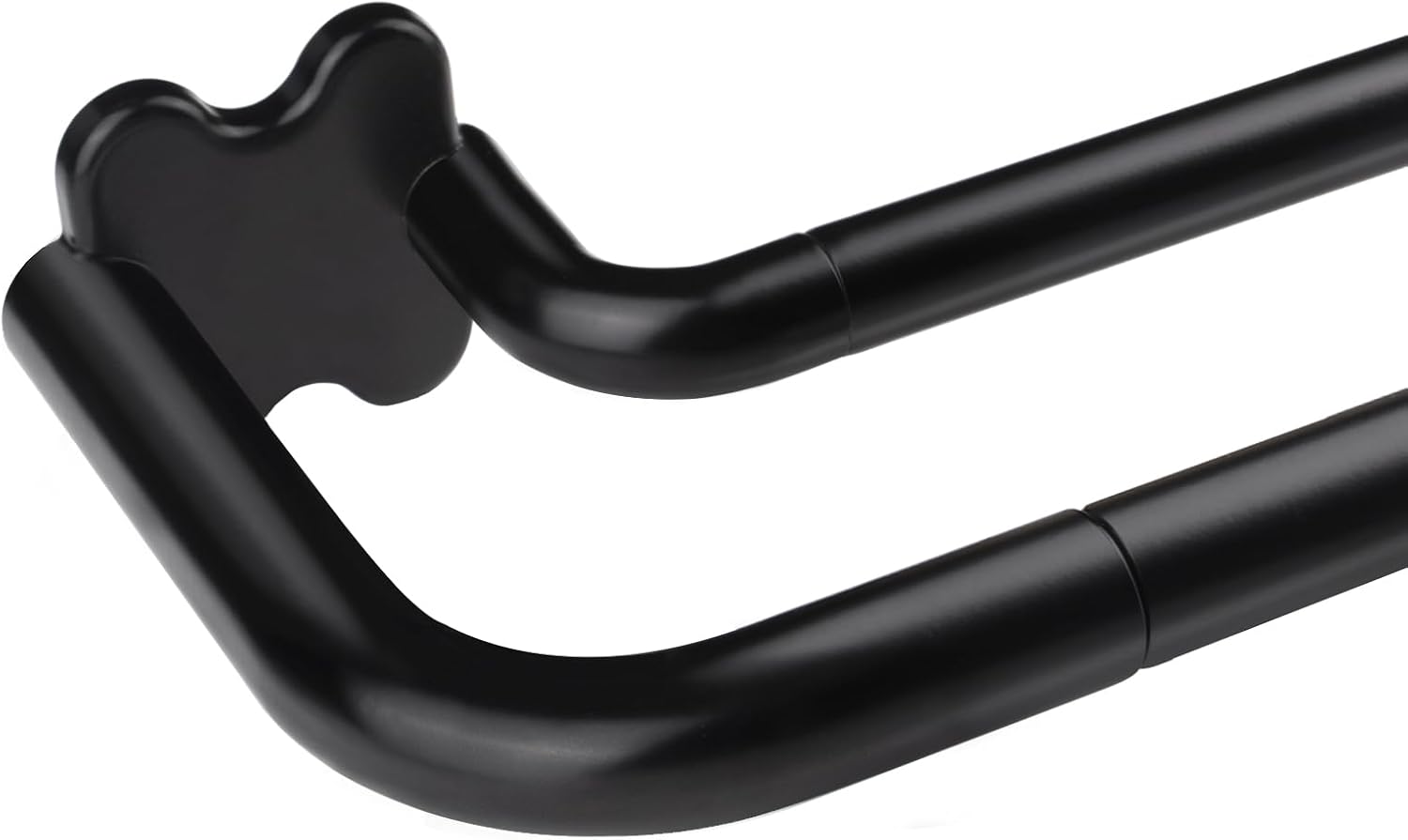 USFOOK Black Double Curtain Rods - Room Darkening 32-58 Inch