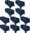 LTC LINENS 10-Pack 90 in x 156 in Rectangular Tablecloths