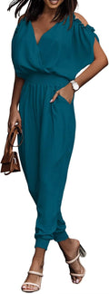 Jumpsuit for Women Cold Shoulder One Piece Romper - Lightweight