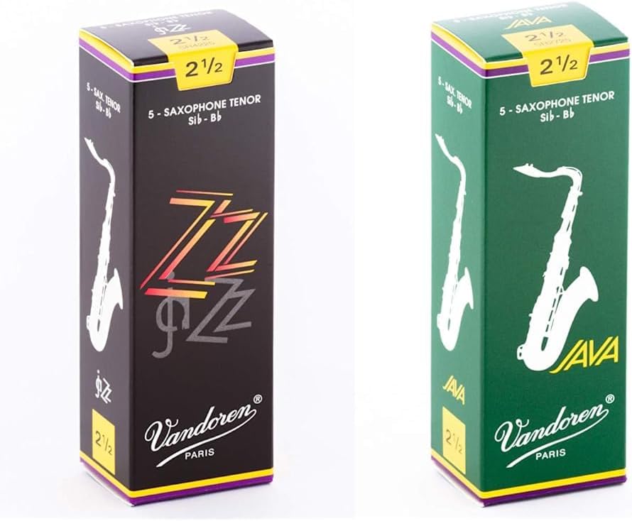 Vandoren Tenor Sax ZZ and JAVA Reeds Strength 2.5 Review