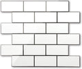 STICKGOO Peel and Stick Backsplash Tiles 10 Sheets - Polished White