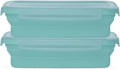 Collapsible Food Storage Containers 32 oz Set of 2 - Ice Blue