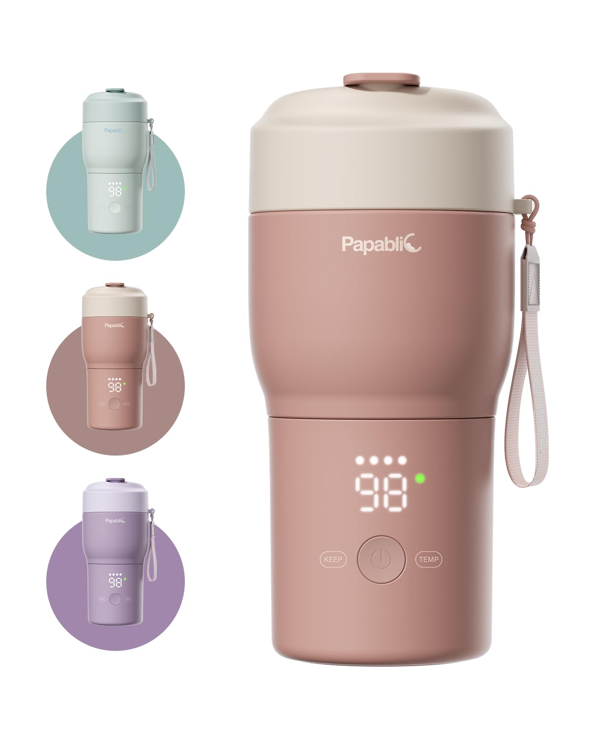 Papablic Pro Portable Bottle Warmer for Fast Heating & Travel