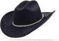 Cattleman Cowboy Hat for Men and Women with 3.74 in Wide Brim