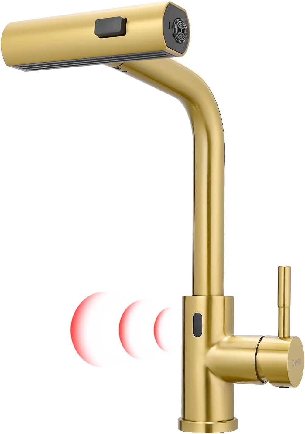 GIMILI Gold Touchless Kitchen Faucet with Pull Down Sprayer