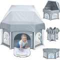 BabyBond 53 in Portable Indoor and Outdoor Baby Playpen - Travel