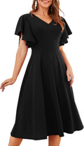 Bridesmay Women's Fit and Flare Tea Dress - Flattering Cocktail Look