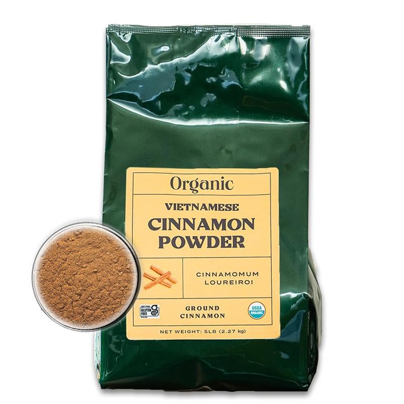 Organic Vietnamese Cinnamon Powder - Premium Ground Spice 5 lb