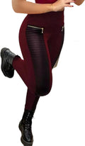 Flamingals Faux Leather Leggings Women Tummy Control High Waisted