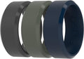 Bevel Classic Silicone Wedding Ring 8mm - Comfortable Active Band