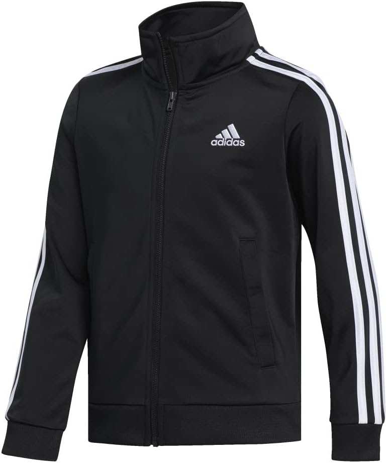 adidas Boys Zip Front Iconic Tricot Jacket for Active Kids
