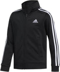 Boys Zip Front Iconic Tricot Jacket - Applied Stripes & Pockets