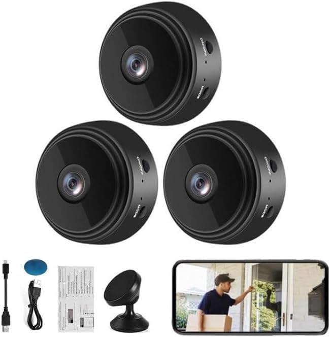 1080p Wireless Mini Security Cam Trio