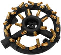 Outdoor Gas Stove with 32 Brass Tips - Jet Burner for Camping & Frying