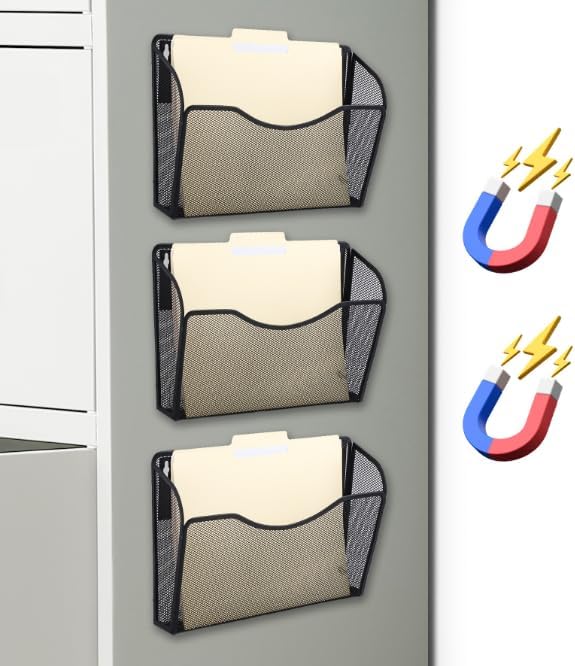 EASEPRES Magnetic 3 Pocket Mesh Hanging File Organizer Review