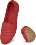 Women's Knitted Round Toe Flats - Foldable Everyday Comfort