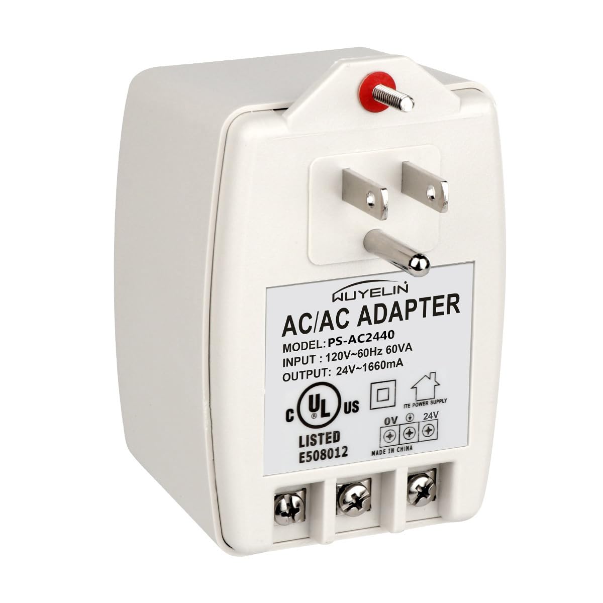 WUYELIN 24VAC 40VA Plug-in Transformer for All Smart Thermostats