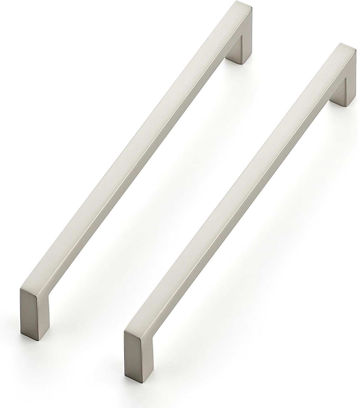 Ravinte 30 Pack Slim Square Bar Drawer Handles in Brushed Nickel