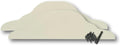 Eagle 1 Rain Gutter Valley Splash Guards - Decorative Cream Protection