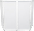 Rockville RFSSW White DJ Event Facade, 4 Panels - Foldable Scrim Setup