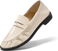 Coutgo Penny Loafers for Women Comfortable Slip on Shoes Collapsible