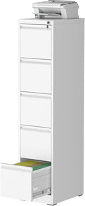 5 Drawer File Cabinet with Lock - Heavy-Duty Vertical Filing Storage