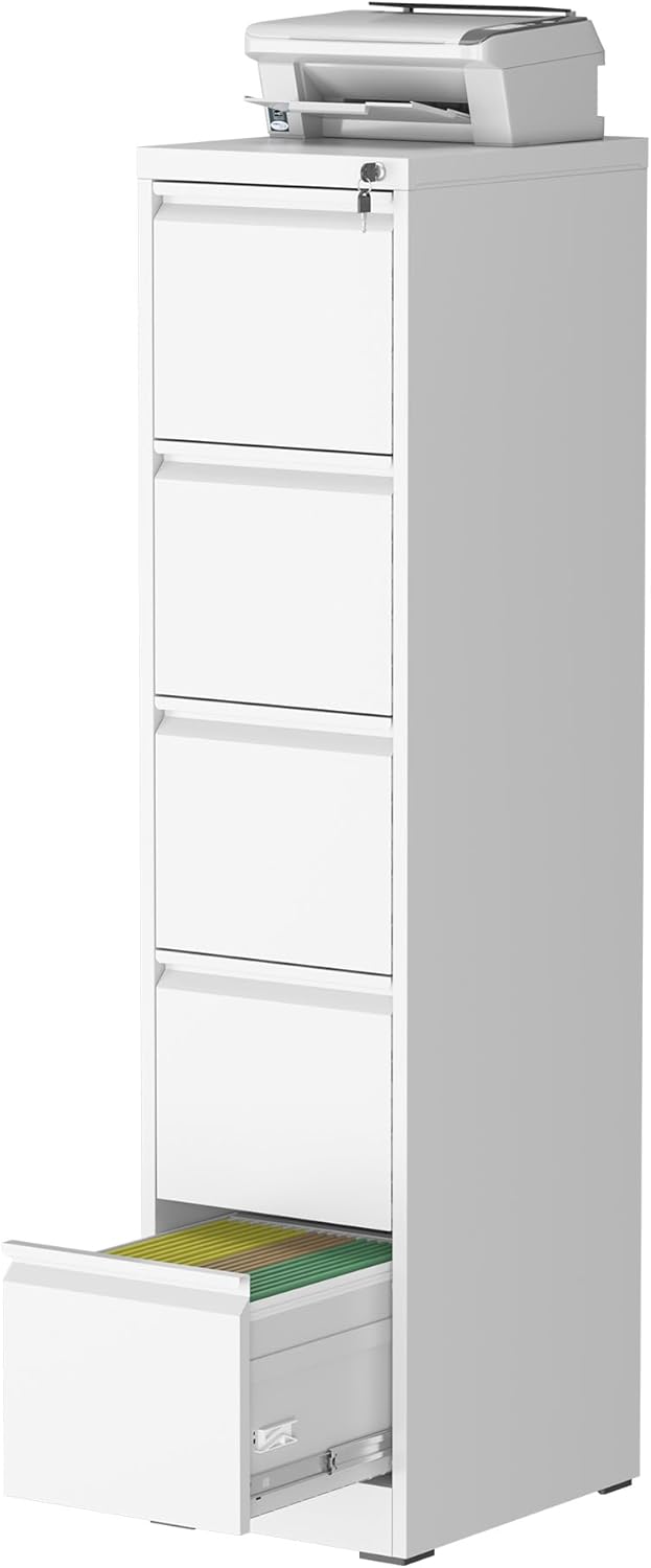 5 Drawer File Cabinet with Lock for Home Office Storage Needs