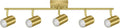 BoostArea 5 Light Track Lighting Fixtures Ceiling - Gold Modern Kit