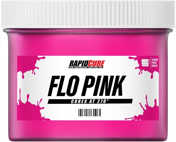 Rapid Cure Screen Printing Ink Fluorescent Pink for Fast Prints