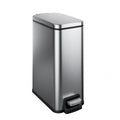 Slim Bathroom Trash Can with Lid Soft Close - Compact 1.6 Gallon
