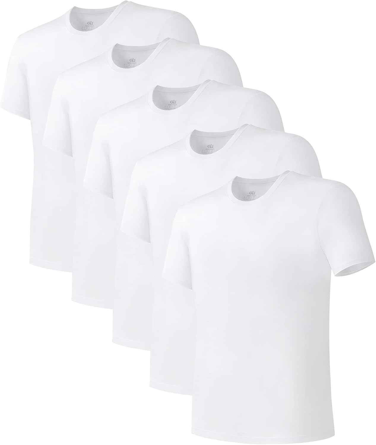 Bamboo Rayon Moisture-Wicking Crewneck T-Shirts for Men