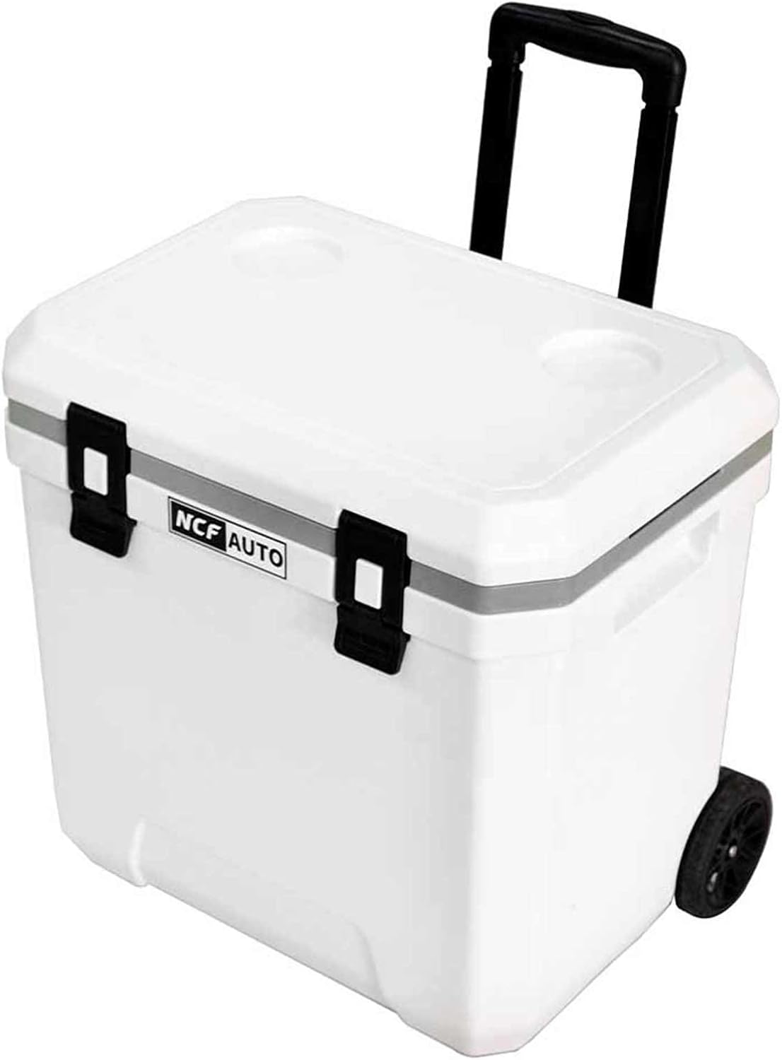 NCFAUTO 38qt Portable Cooler: Leak-Proof, Heavy-Duty Wheels - Outdoor Essentials