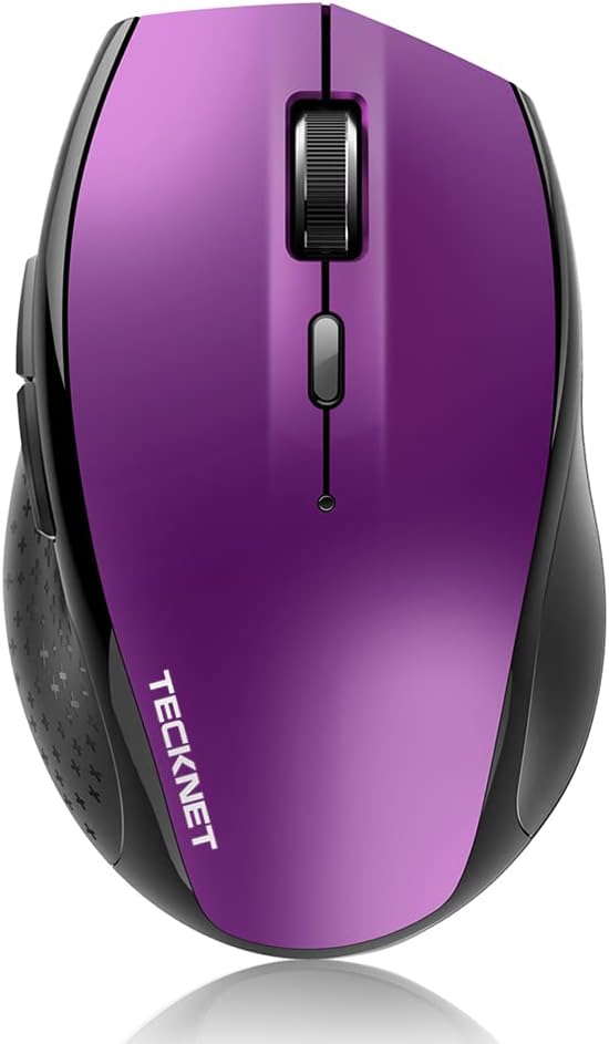 TECKNET Bluetooth Mouse: 4800 DPI Wireless, 2-Year Battery Life