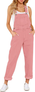 luvamia Womens Casual Stretch Adjustable Denim Bib Overalls