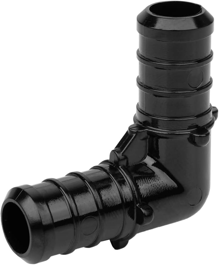 50 PCS 1/2in X 1/2in 90 Degree Elbow Poly PPSU Barb Crimp Fittings