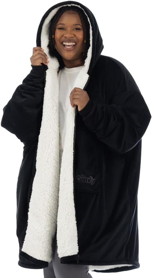 The Comfy Original Sherpa Lined Wearable Blanket for Comfort